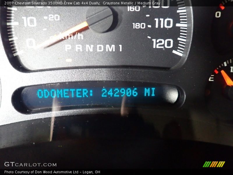 Graystone Metallic / Medium Gray 2007 Chevrolet Silverado 3500HD Crew Cab 4x4 Dually