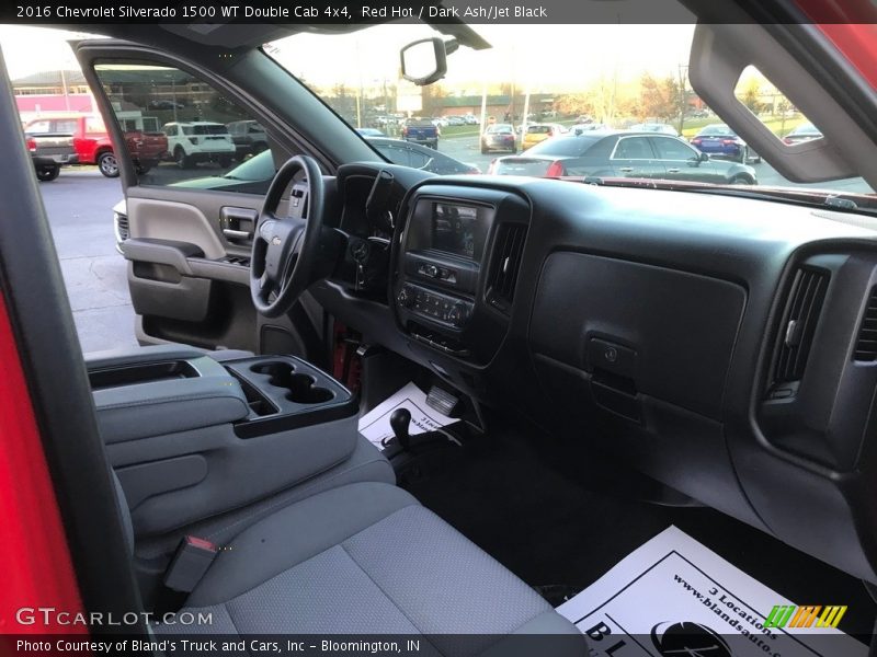 Red Hot / Dark Ash/Jet Black 2016 Chevrolet Silverado 1500 WT Double Cab 4x4