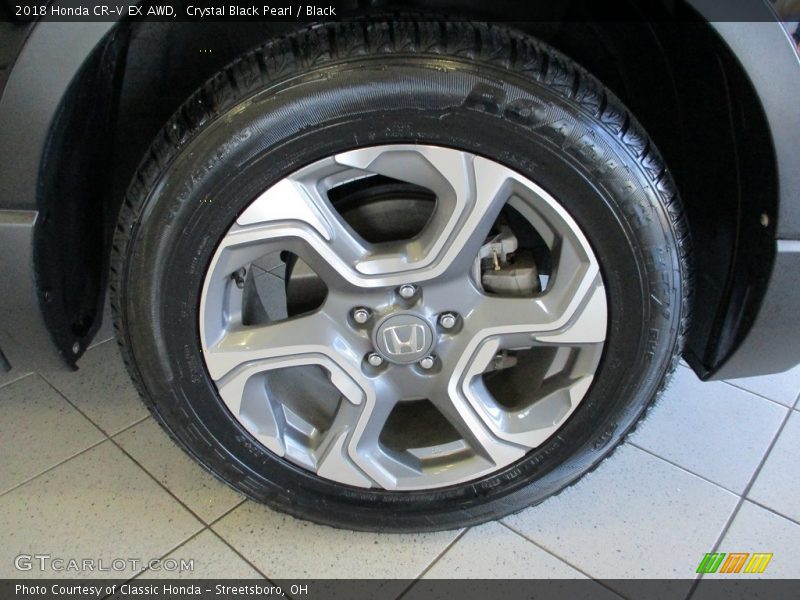 Crystal Black Pearl / Black 2018 Honda CR-V EX AWD