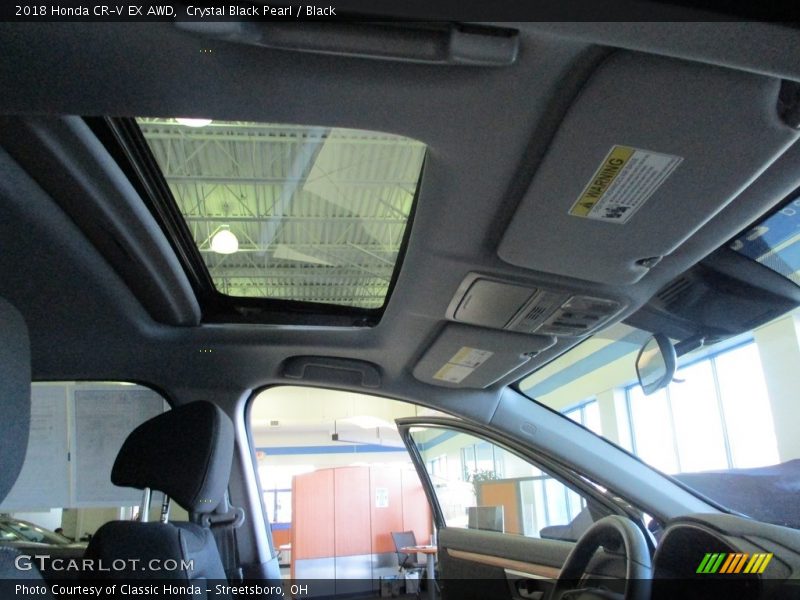 Crystal Black Pearl / Black 2018 Honda CR-V EX AWD