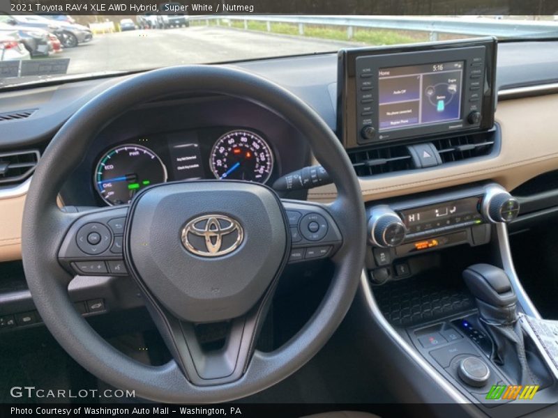 Dashboard of 2021 RAV4 XLE AWD Hybrid