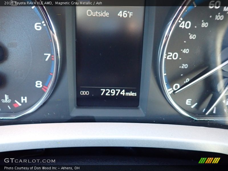 Magnetic Gray Metallic / Ash 2016 Toyota RAV4 XLE AWD