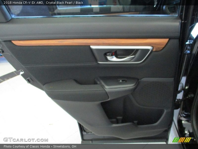 Crystal Black Pearl / Black 2018 Honda CR-V EX AWD