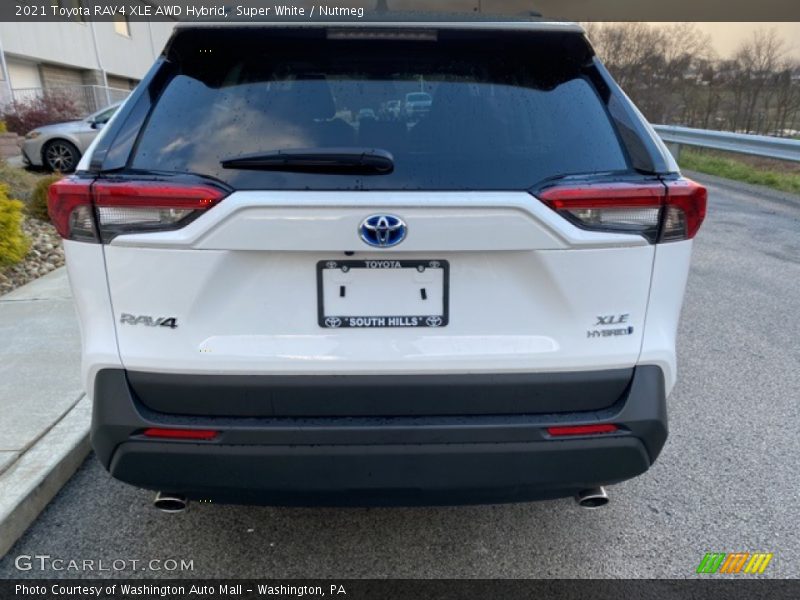 Super White / Nutmeg 2021 Toyota RAV4 XLE AWD Hybrid