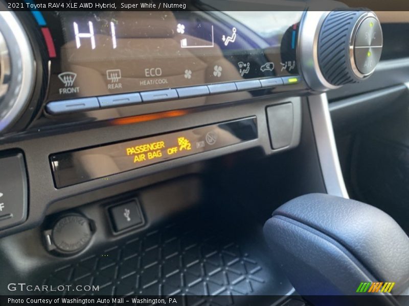 Controls of 2021 RAV4 XLE AWD Hybrid