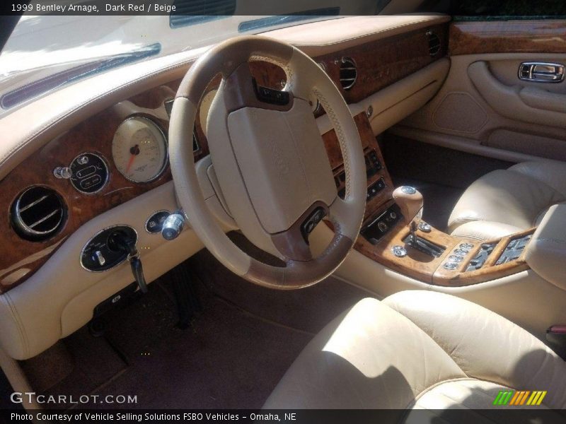 Dark Red / Beige 1999 Bentley Arnage