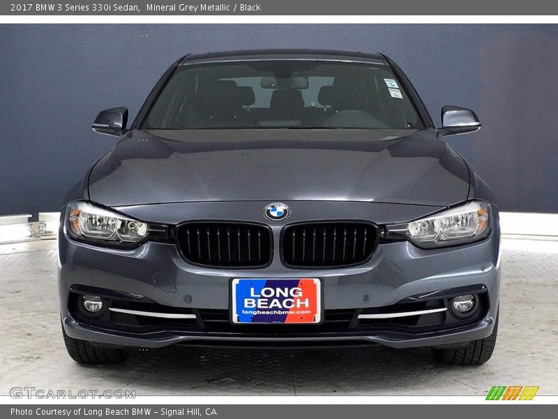 Mineral Grey Metallic / Black 2017 BMW 3 Series 330i Sedan