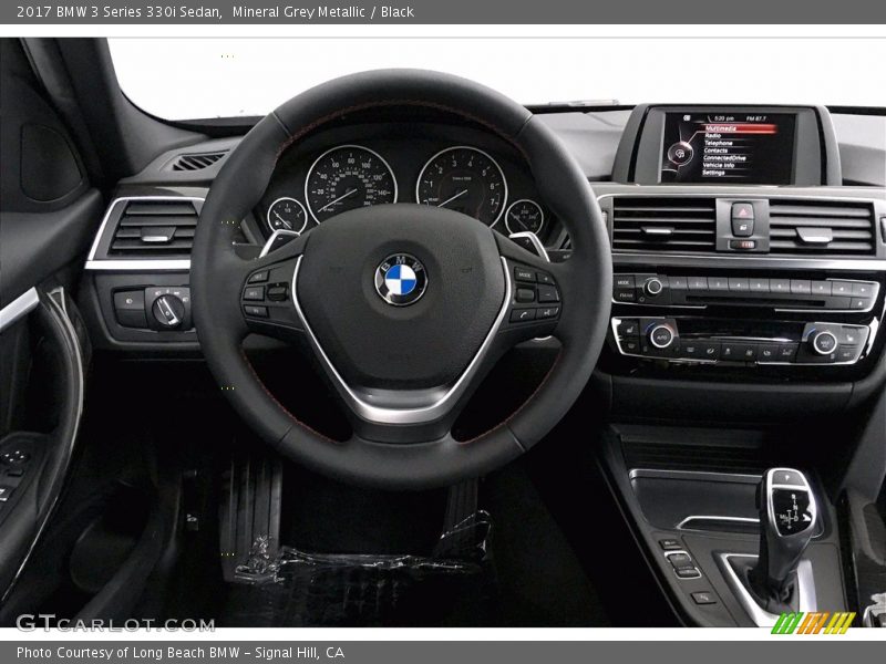 Mineral Grey Metallic / Black 2017 BMW 3 Series 330i Sedan