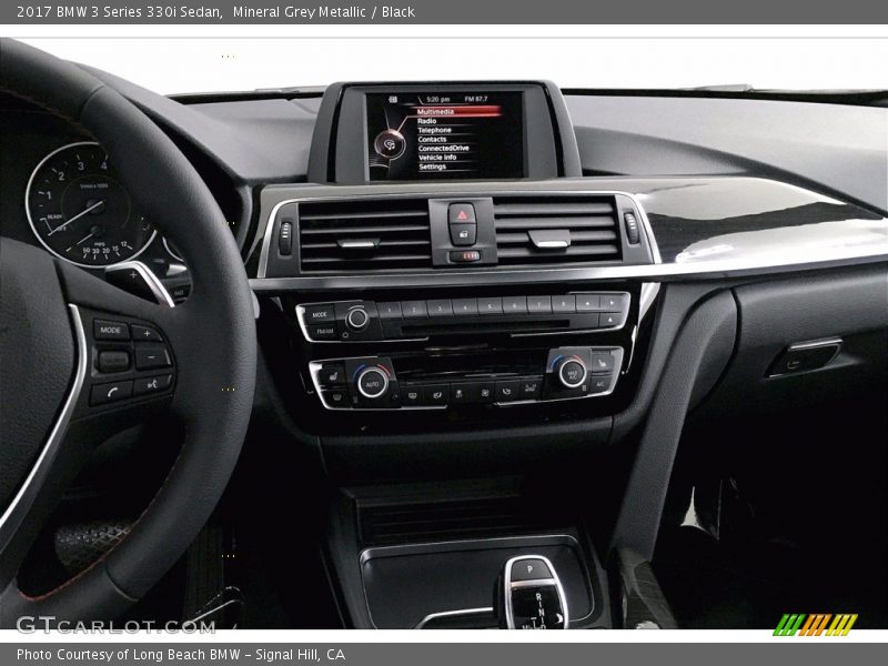 Mineral Grey Metallic / Black 2017 BMW 3 Series 330i Sedan
