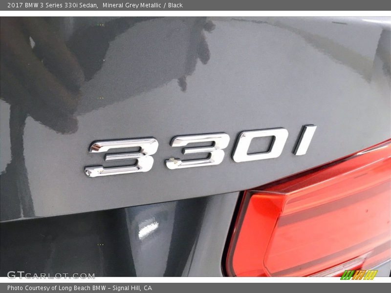Mineral Grey Metallic / Black 2017 BMW 3 Series 330i Sedan