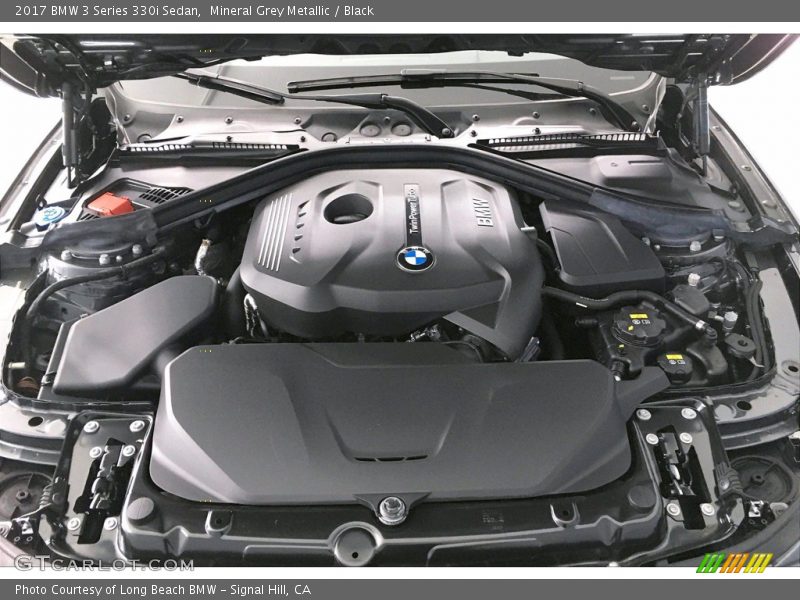 Mineral Grey Metallic / Black 2017 BMW 3 Series 330i Sedan