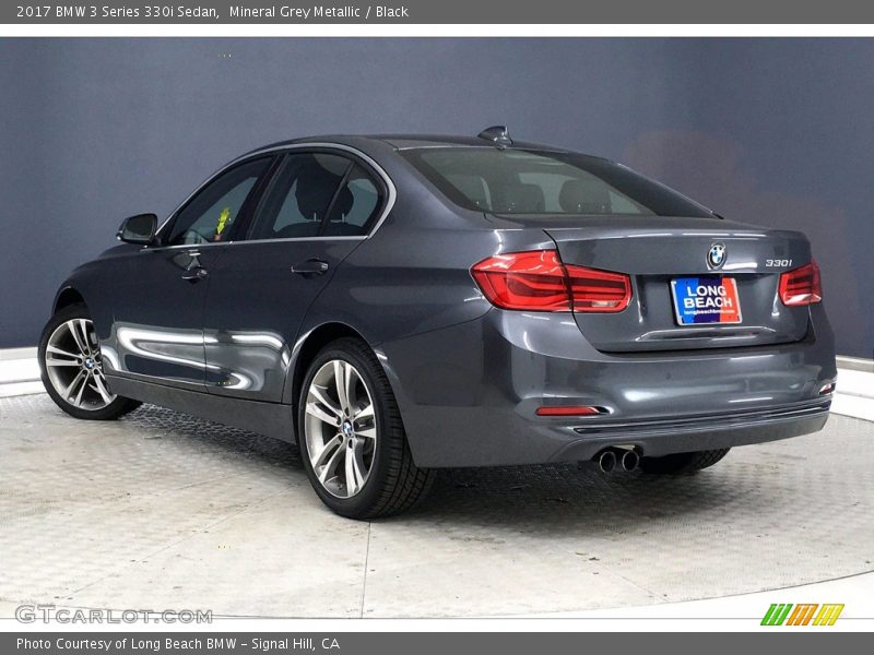 Mineral Grey Metallic / Black 2017 BMW 3 Series 330i Sedan