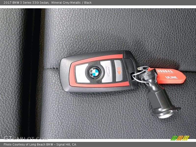 Mineral Grey Metallic / Black 2017 BMW 3 Series 330i Sedan