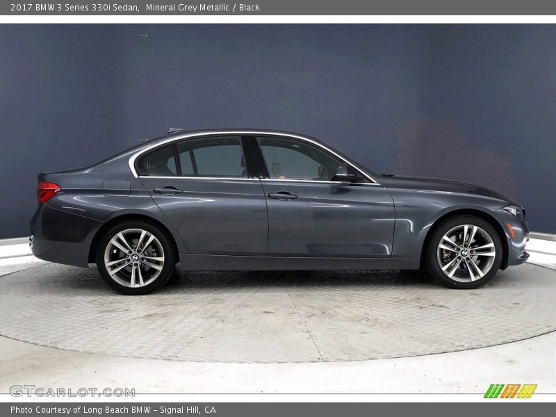 Mineral Grey Metallic / Black 2017 BMW 3 Series 330i Sedan