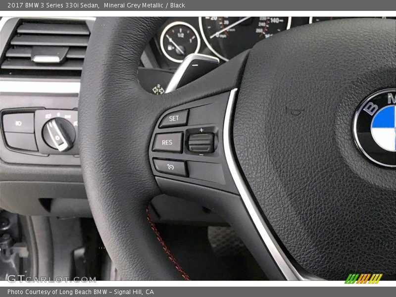 Mineral Grey Metallic / Black 2017 BMW 3 Series 330i Sedan
