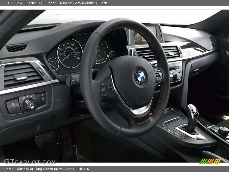 Mineral Grey Metallic / Black 2017 BMW 3 Series 330i Sedan