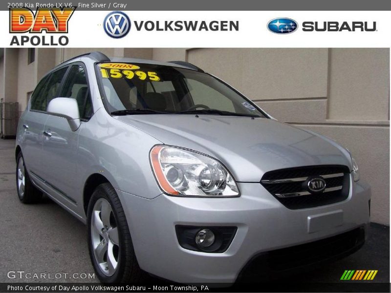 Fine Silver / Gray 2008 Kia Rondo LX V6
