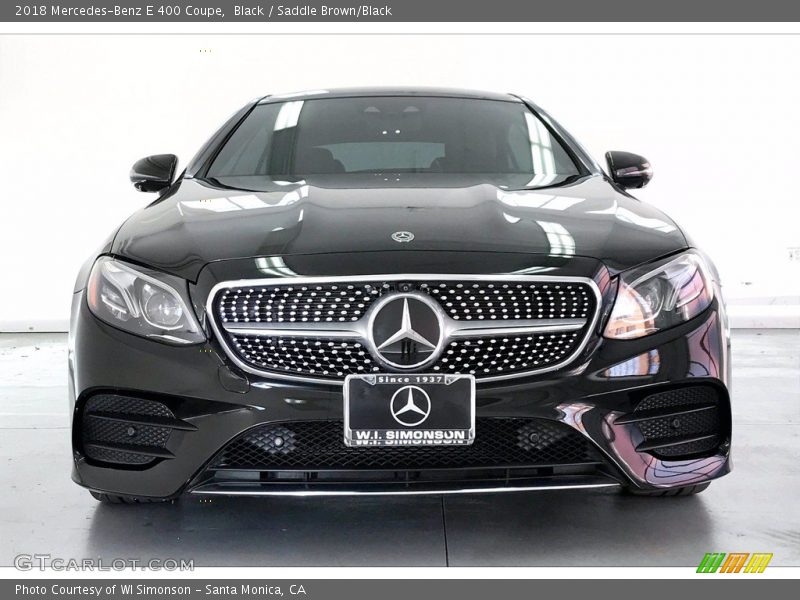 Black / Saddle Brown/Black 2018 Mercedes-Benz E 400 Coupe