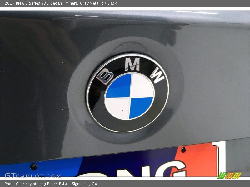 Mineral Grey Metallic / Black 2017 BMW 3 Series 330i Sedan