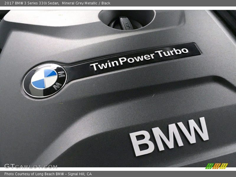 Mineral Grey Metallic / Black 2017 BMW 3 Series 330i Sedan