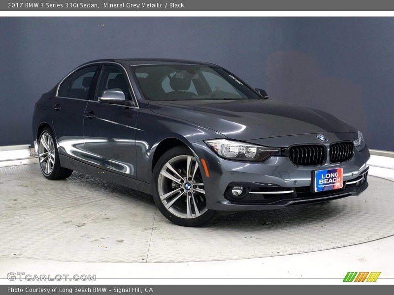 Mineral Grey Metallic / Black 2017 BMW 3 Series 330i Sedan