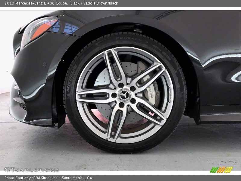 Black / Saddle Brown/Black 2018 Mercedes-Benz E 400 Coupe
