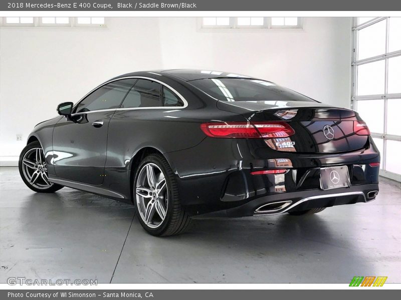 Black / Saddle Brown/Black 2018 Mercedes-Benz E 400 Coupe