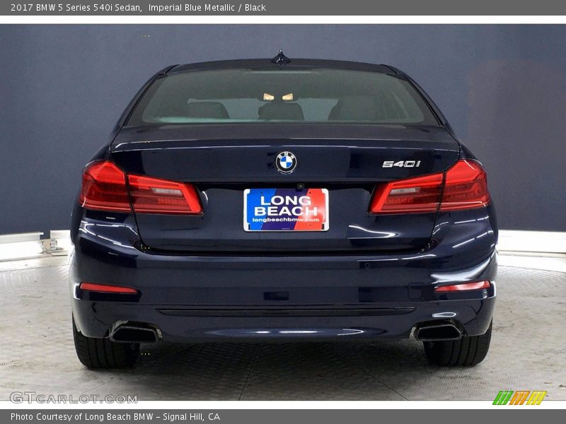 Imperial Blue Metallic / Black 2017 BMW 5 Series 540i Sedan