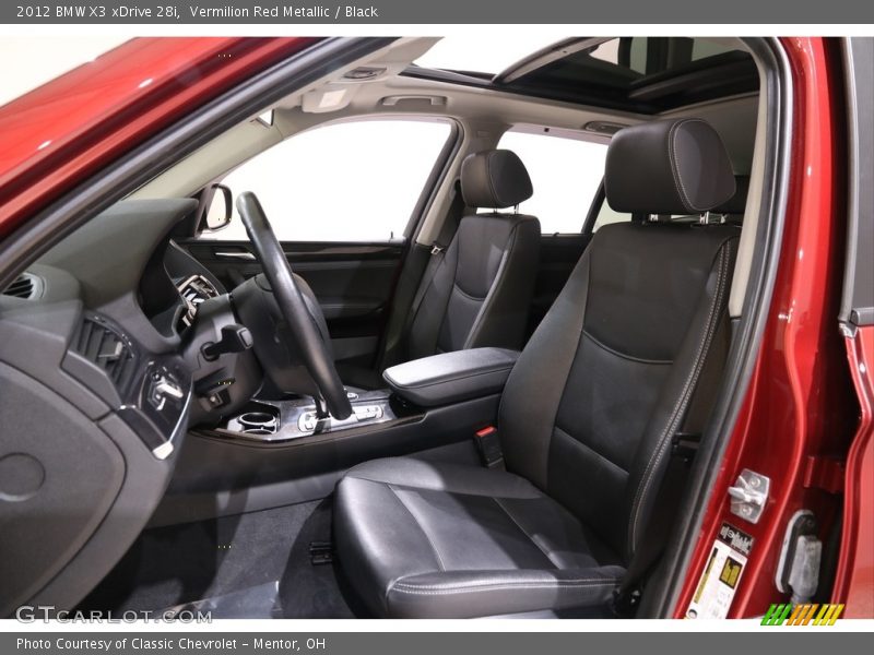 Vermilion Red Metallic / Black 2012 BMW X3 xDrive 28i
