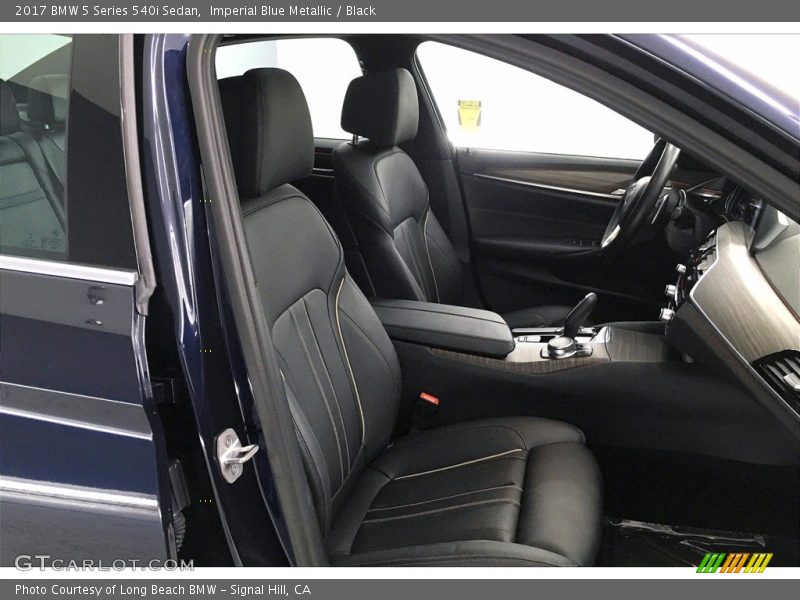 Imperial Blue Metallic / Black 2017 BMW 5 Series 540i Sedan