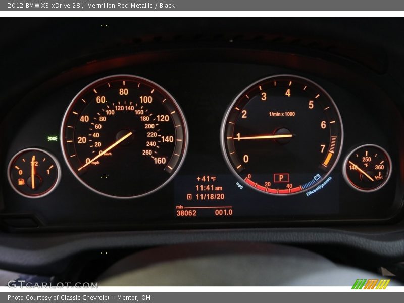 Vermilion Red Metallic / Black 2012 BMW X3 xDrive 28i