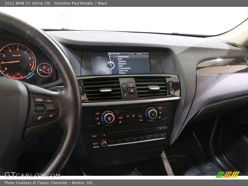 Vermilion Red Metallic / Black 2012 BMW X3 xDrive 28i