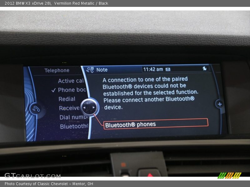 Vermilion Red Metallic / Black 2012 BMW X3 xDrive 28i