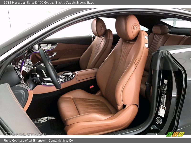Black / Saddle Brown/Black 2018 Mercedes-Benz E 400 Coupe