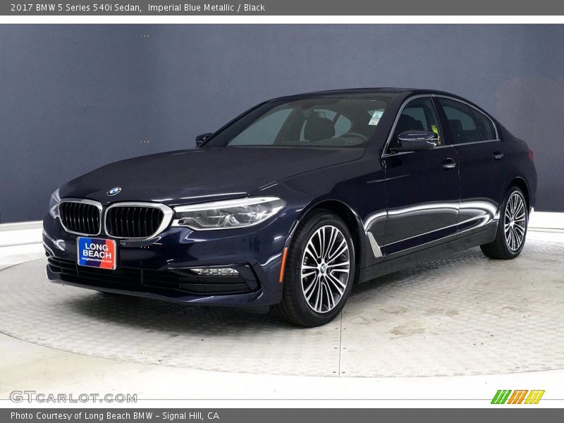 Imperial Blue Metallic / Black 2017 BMW 5 Series 540i Sedan