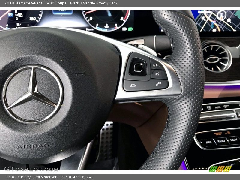 Black / Saddle Brown/Black 2018 Mercedes-Benz E 400 Coupe