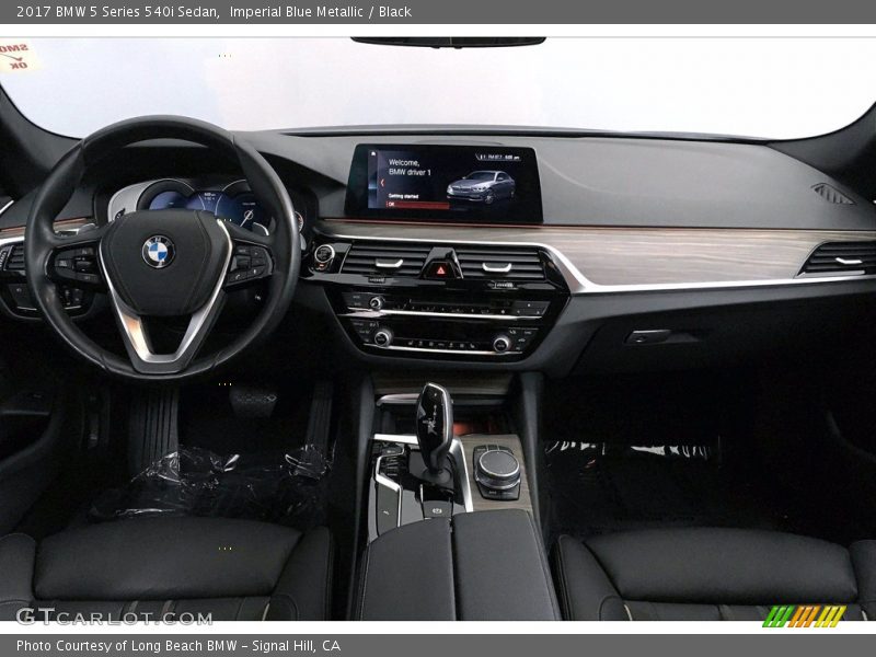 Imperial Blue Metallic / Black 2017 BMW 5 Series 540i Sedan