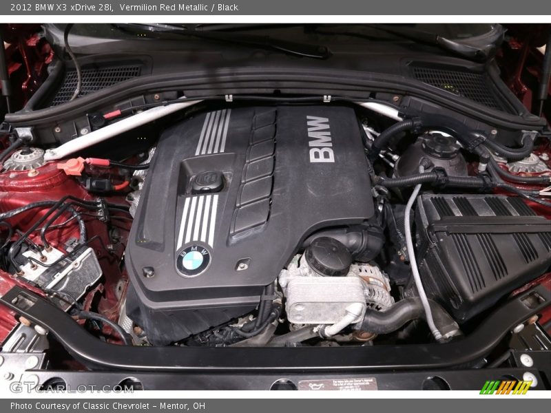 Vermilion Red Metallic / Black 2012 BMW X3 xDrive 28i