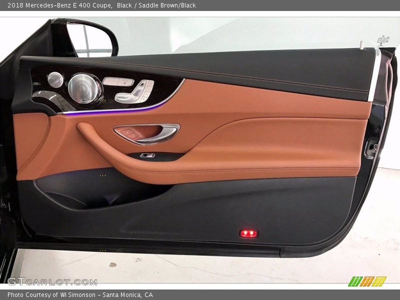 Black / Saddle Brown/Black 2018 Mercedes-Benz E 400 Coupe