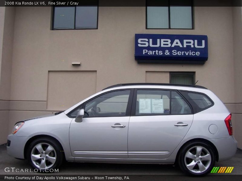 Fine Silver / Gray 2008 Kia Rondo LX V6