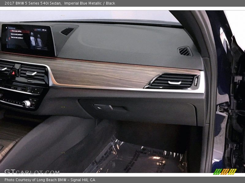 Imperial Blue Metallic / Black 2017 BMW 5 Series 540i Sedan
