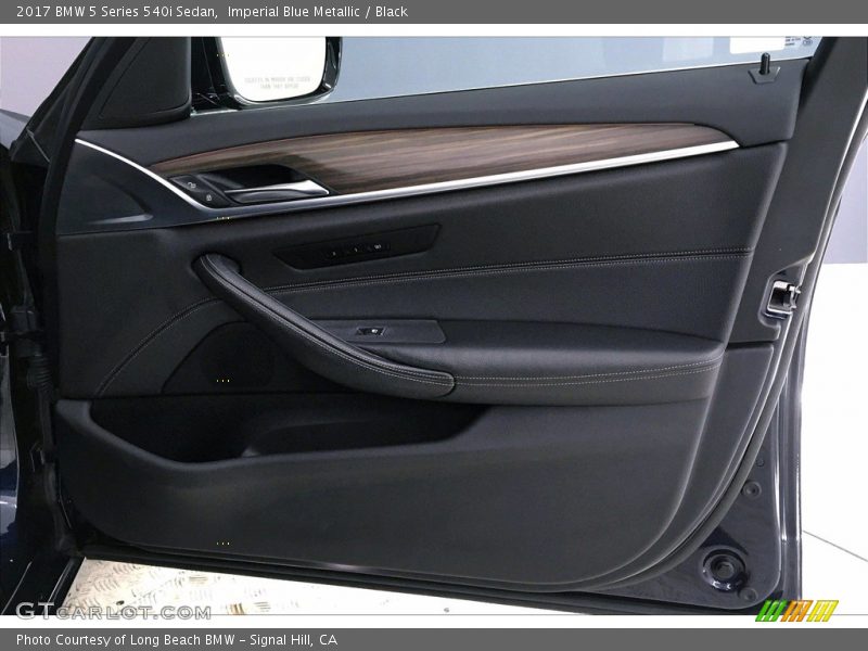 Imperial Blue Metallic / Black 2017 BMW 5 Series 540i Sedan