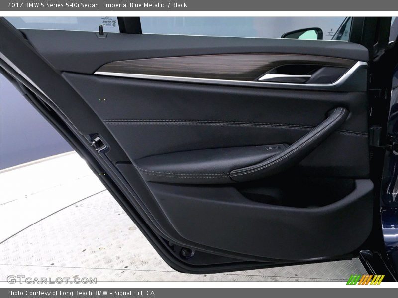 Imperial Blue Metallic / Black 2017 BMW 5 Series 540i Sedan