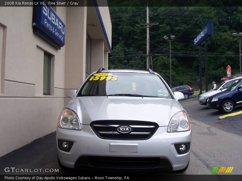Fine Silver / Gray 2008 Kia Rondo LX V6
