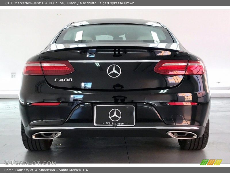 Black / Macchiato Beige/Espresso Brown 2018 Mercedes-Benz E 400 Coupe