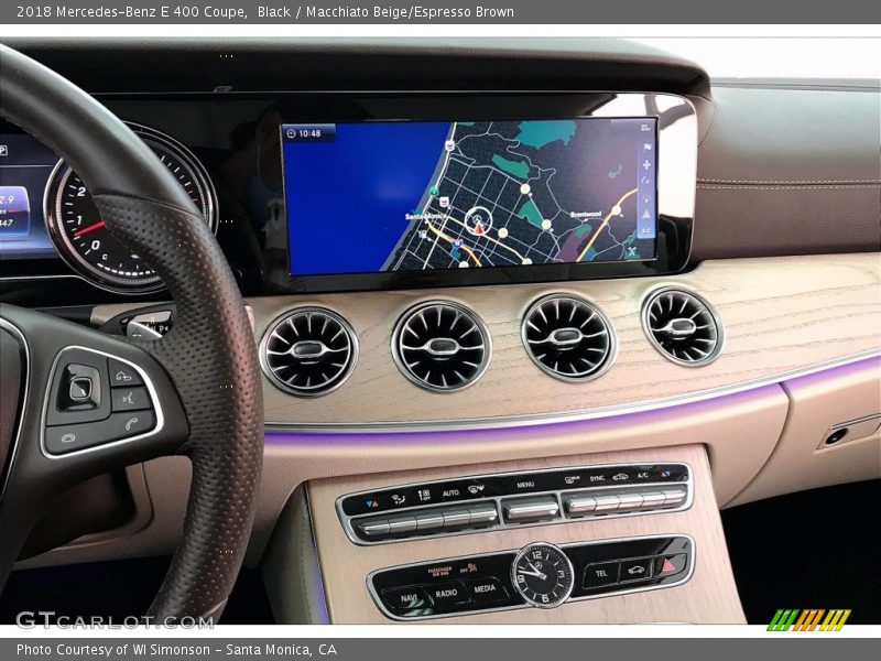 Black / Macchiato Beige/Espresso Brown 2018 Mercedes-Benz E 400 Coupe