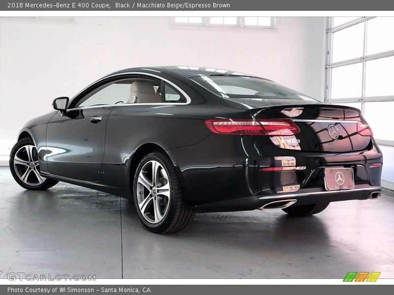 Black / Macchiato Beige/Espresso Brown 2018 Mercedes-Benz E 400 Coupe