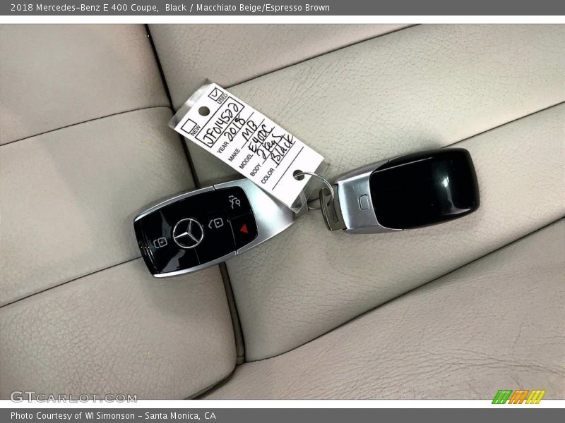 Black / Macchiato Beige/Espresso Brown 2018 Mercedes-Benz E 400 Coupe
