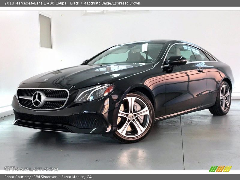 Black / Macchiato Beige/Espresso Brown 2018 Mercedes-Benz E 400 Coupe
