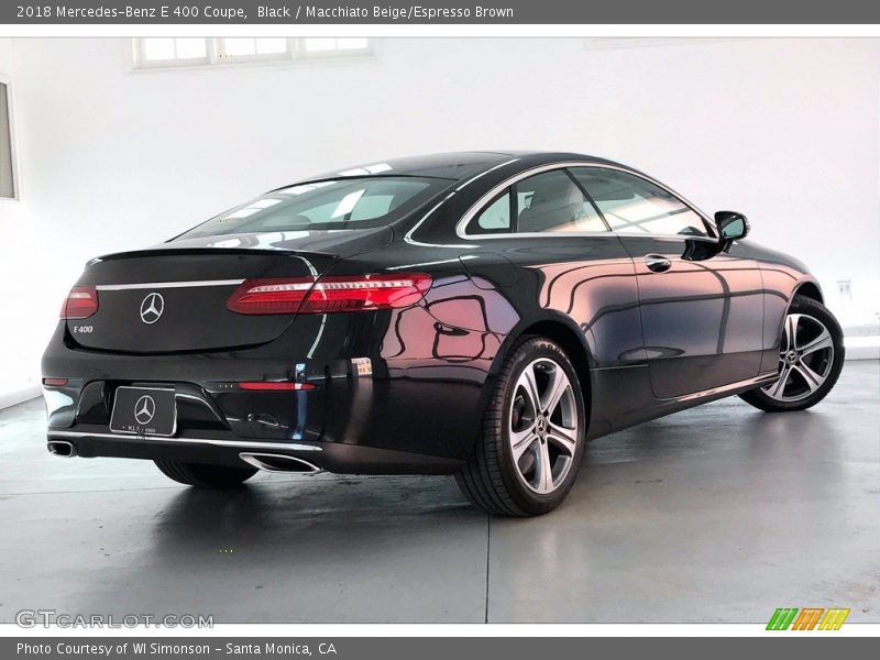 Black / Macchiato Beige/Espresso Brown 2018 Mercedes-Benz E 400 Coupe